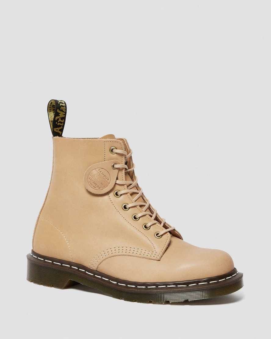 Dr. Martens 1460 Veg Tan Nahka Miesten Nauhalliset Nilkkurit - Beige Nilkkurit [703-YTUJSP]